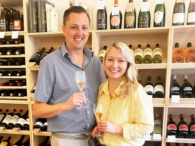 Owners Morgwn and Roseanna Preston-Jones, Owners of Redwood Wines, Dunkeld, Scotland